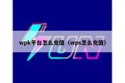 wpk平台怎么充值（wps怎么充值）