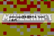 pokergaga改名后叫什么（poker 停产）